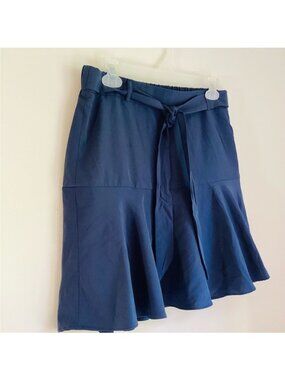 Ladies Navy Blue Athletic Skort By Soho Apparel Front Tie Size M